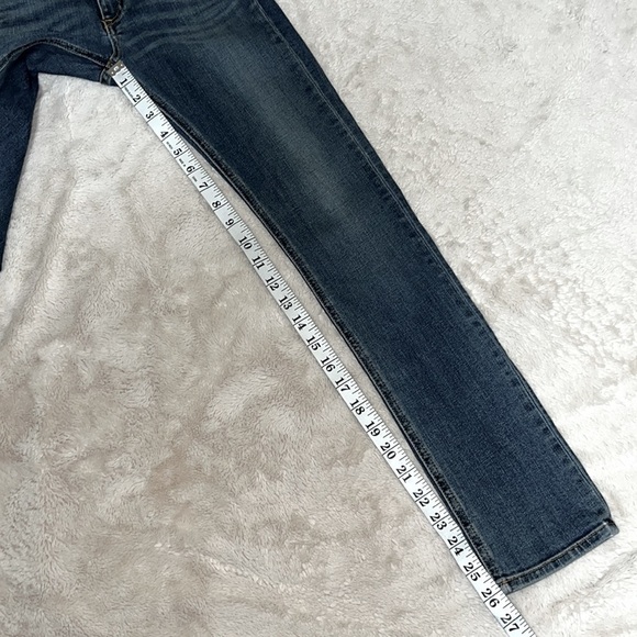 Rag & Bone Mid Rise Slim Leg Capri Blue Denim Jeans - Size 25 - Picture 6 of 13